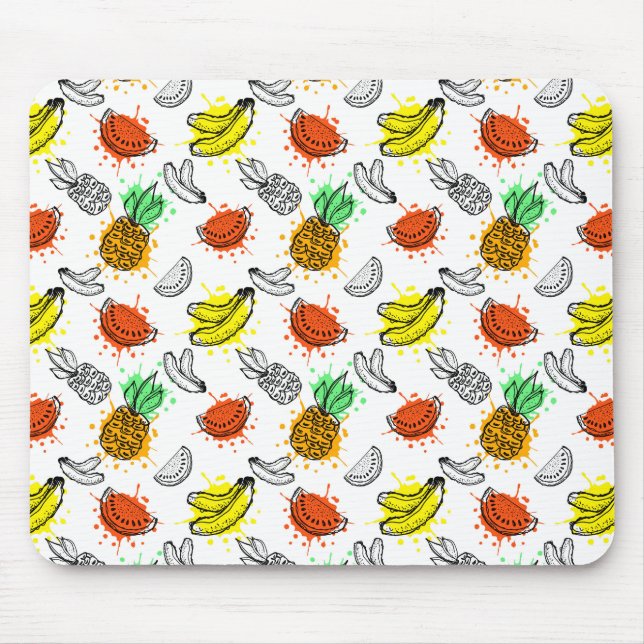 Vector Graphic Seamless Pattern Mouse Pad (Front)