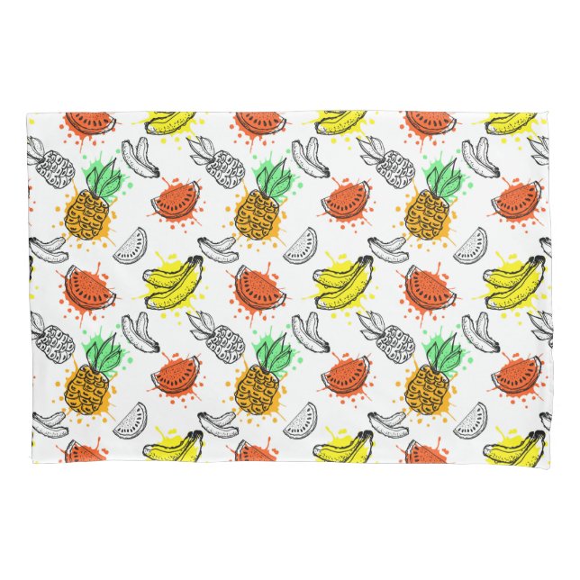 Vector Graphic Seamless Pattern Pillow Case (Front-Left)