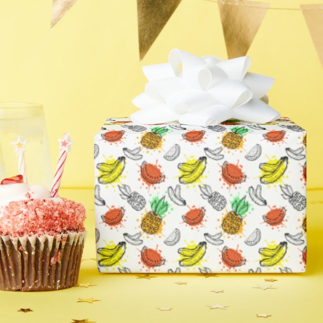 Vector Graphic Seamless Pattern Wrapping Paper (Birthday Party)