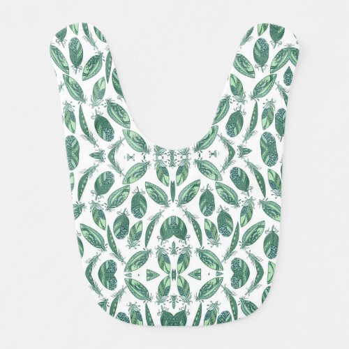 vector graphic with native ornaments baby bib