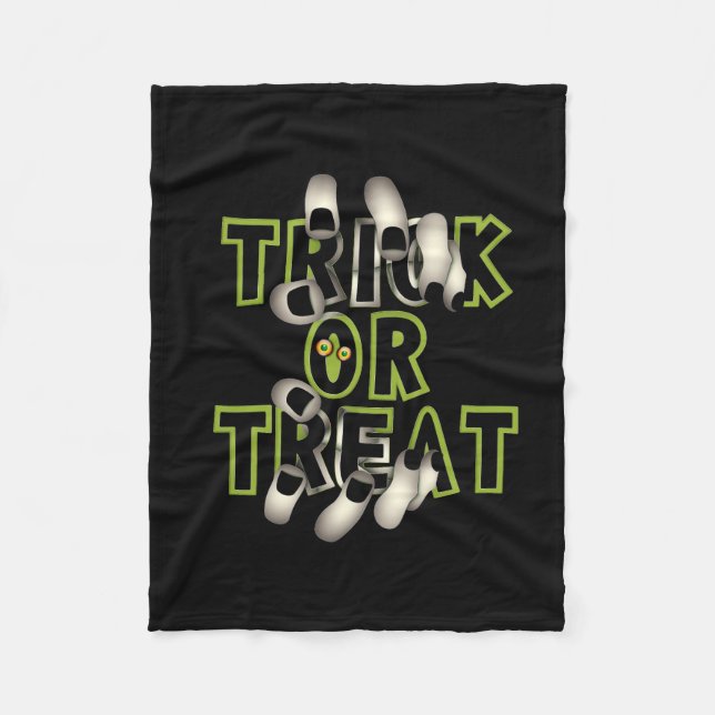 Vector halloween party fleece blanket (Front)