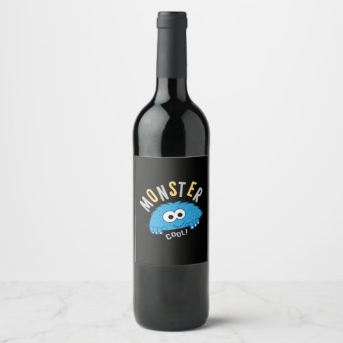 Vector hand drawn monster for t shirt design wine label