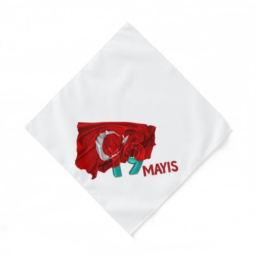 vector illustration of 19 May Bandana