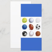 Vector Illustration of Sport Balls (Front/Back)