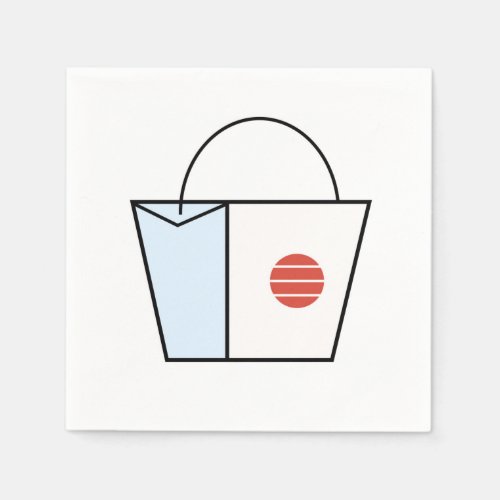 Vector illustration of stylish shopping bag napkins