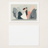 vector illustration on romantic and wedding theme (Front & Back)