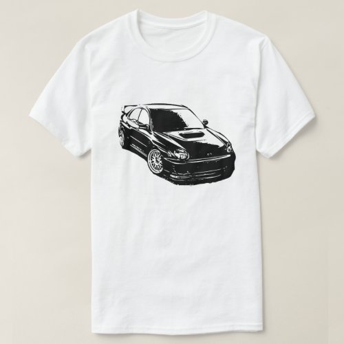Vector Image of Subaru Impreza WRX Sti T_Shirt