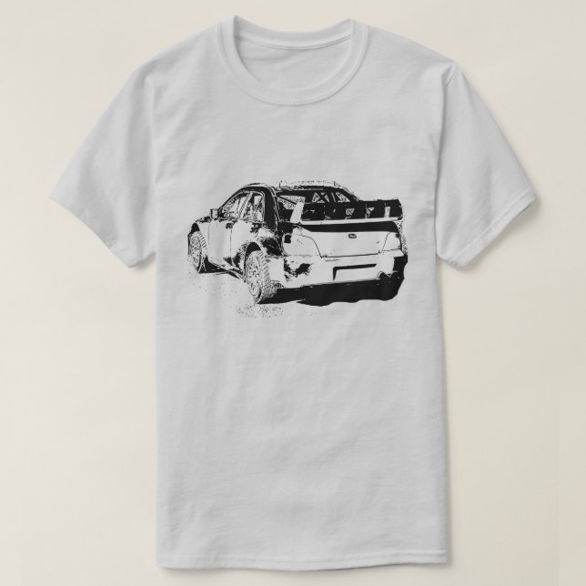 Vector Image Subaru Impreza Wrx Sti Dirty Rally T-Shirt (Design Front)