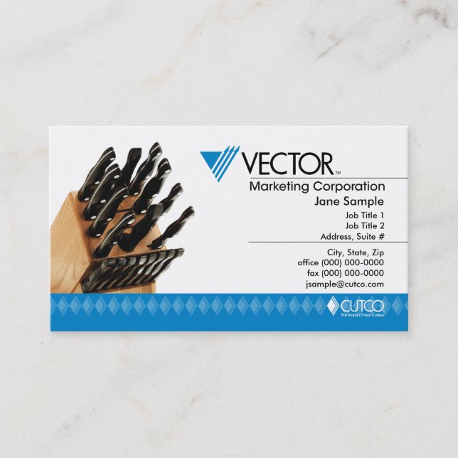 Vector Marketing Business Card (Front)