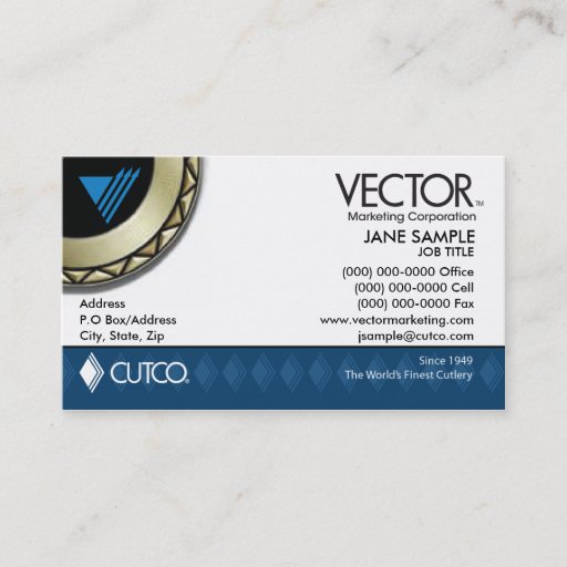 Customizable Vector Marketing Business Card