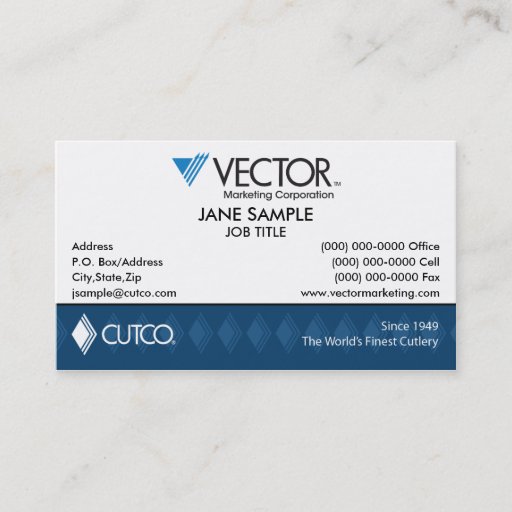 Customizable Vector Marketing Business Card
