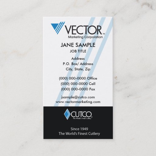Customizable Vector Marketing Business Card
