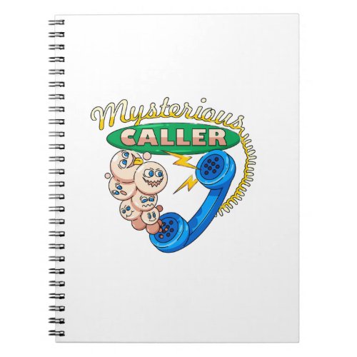 Vector mysterious caller mysterious emoticon  notebook