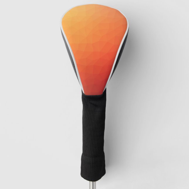 Vector orange texture golf head cover (Front)
