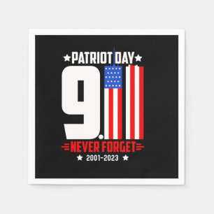 Vector patriot day 911 never forget t shirt design napkins