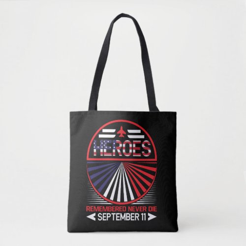 Vector patriot day vector typography design tote bag