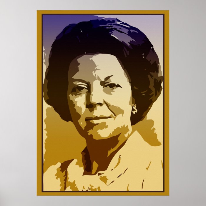 Vector pop art Beatrix of the Netherlands Poster