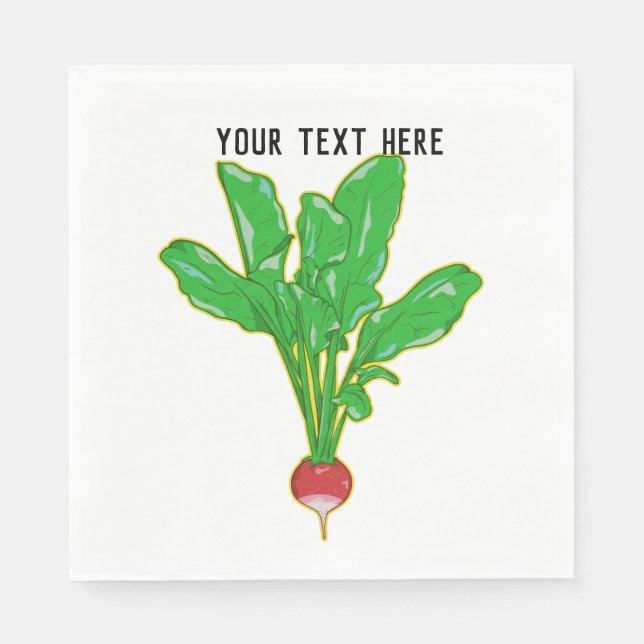 Vector Radish Napkins (Front)