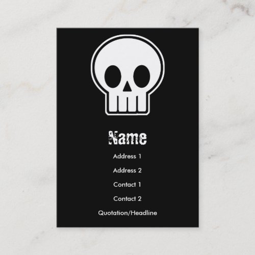 Vector Skull Business Card