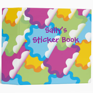 vector sticker stickerbook notebook 3 ring binder