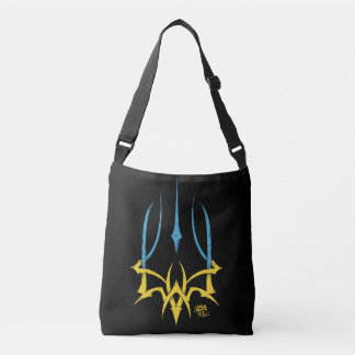 Vector stylized coat of arms of ukraine crossbody bag
