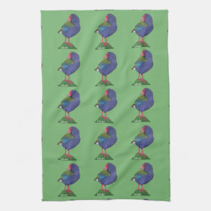 Vector takahe New Zealand Bird Kitchen Towel