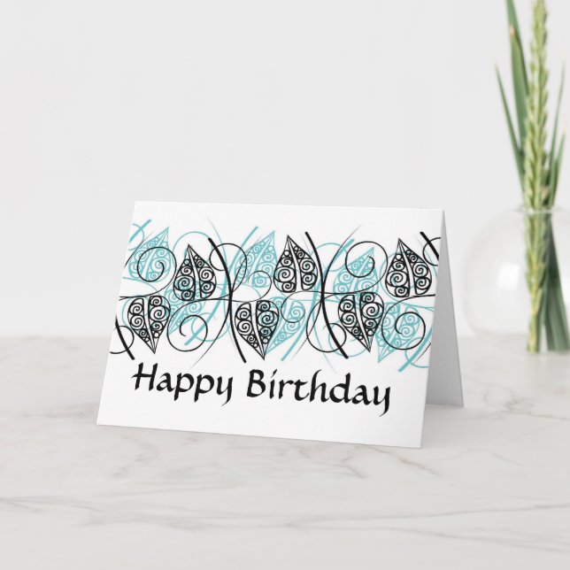 Vectors -  Happy Birthday - Customized Card (Front)