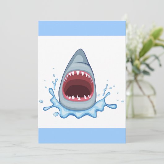 vectorstock_383155 Cartoon Shark Teeth hungry (Standing Front)