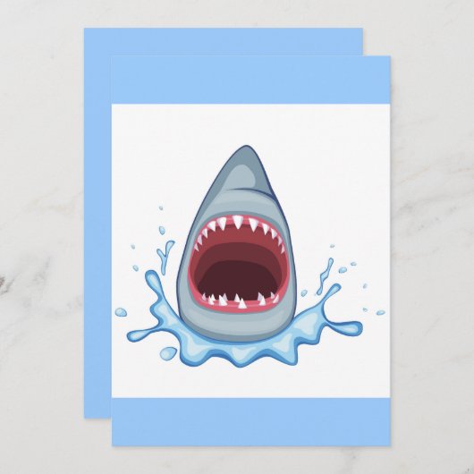 vectorstock_383155 Cartoon Shark Teeth hungry (Front/Back)