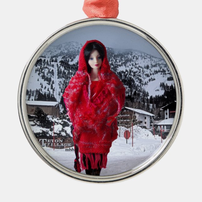 Veda's Handwoven Loom Formed Fashion Ornament (Front)