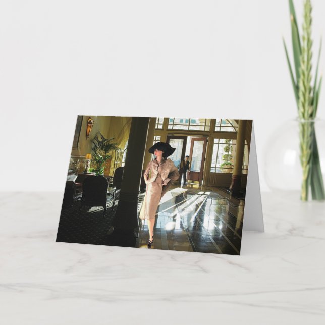 Veda's Virtual Vacation, Driskill Hotel, Austin TX Card (Front)