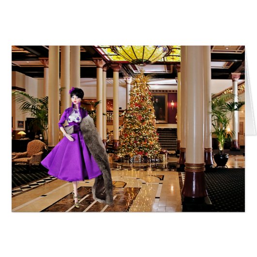 VEDA'S VIRTUAL VACATION: Driskill Hotel Christmas Cards (Front Horizontal)