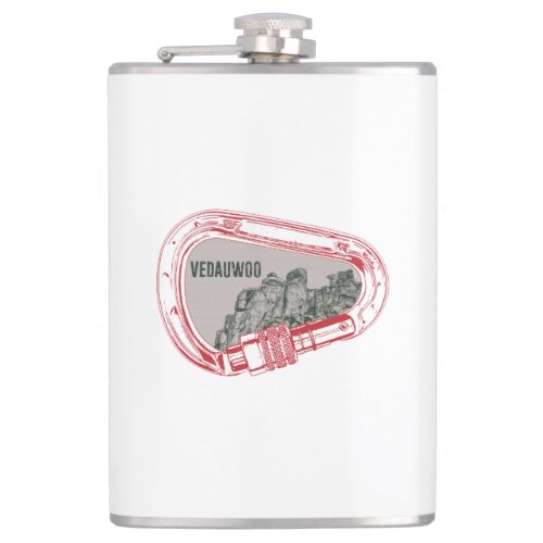 Vedauwoo Climbing Carabiner Flask