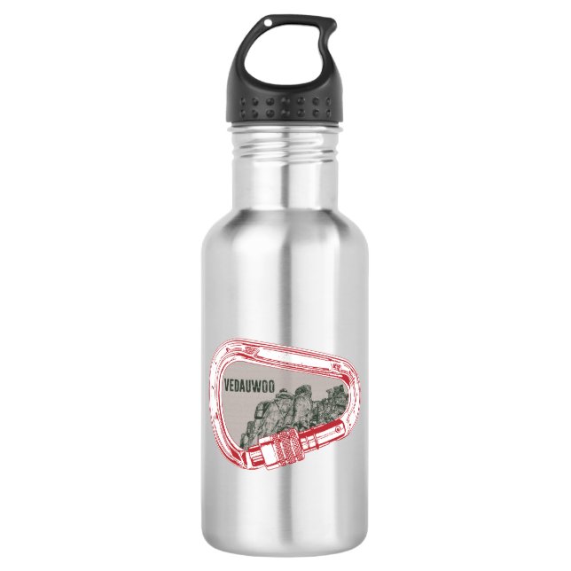 Vedauwoo Climbing Carabiner Stainless Steel Water Bottle (Front)