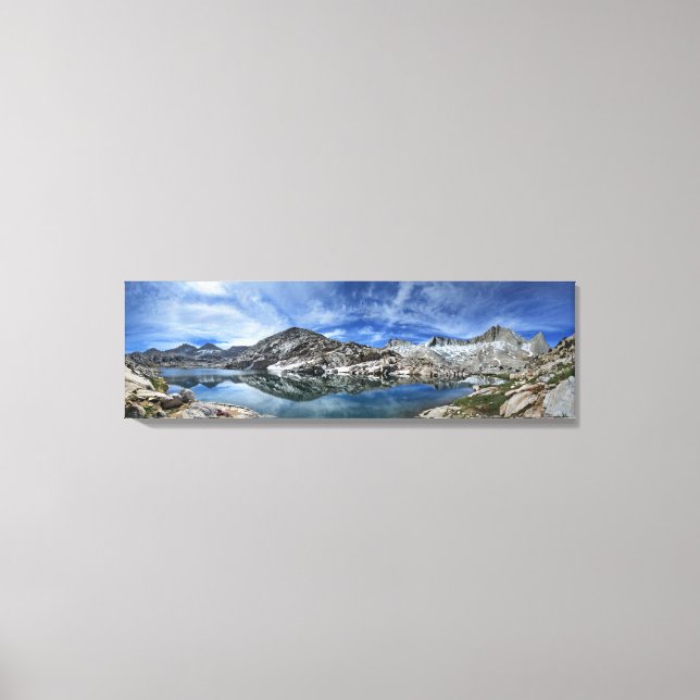 Vee Lake and Seven Gables Panorama - Sierra Canvas Print (Front)