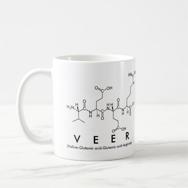 Veer peptide name mug (Left)