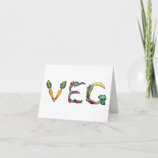 "Veg" Blank Inside Notecards