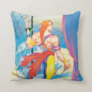 Vega After Fight Throw Pillow