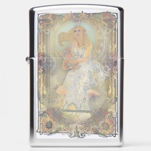 Vega By Clarke New Original Art Nouveau not Mucha Zippo Lighter