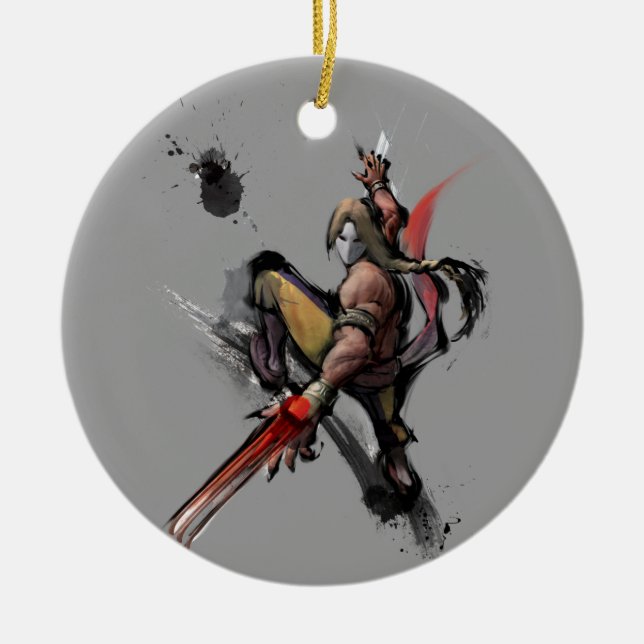 Vega Claw Ceramic Ornament (Front)