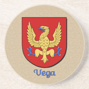 Vega Heraldic Shield Drink Coaster