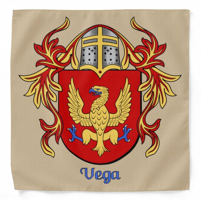 Vega Historical Coat of Arms Bandana (Front)