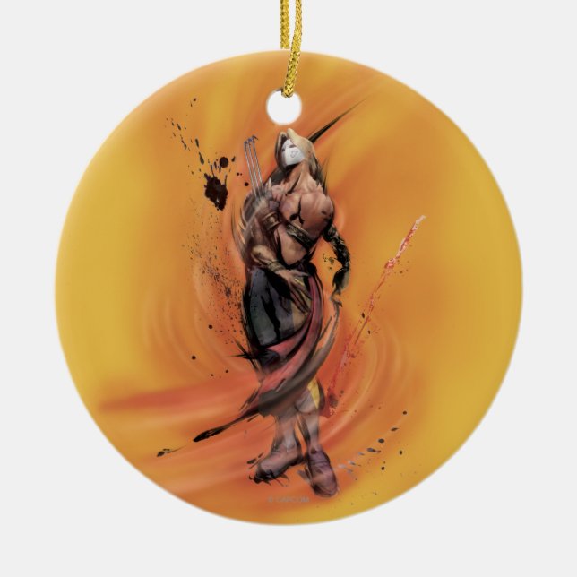 Vega Standing Ceramic Ornament (Front)