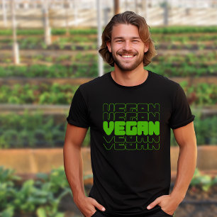 Vegan Activism Men´s Black and Green T-Shirt