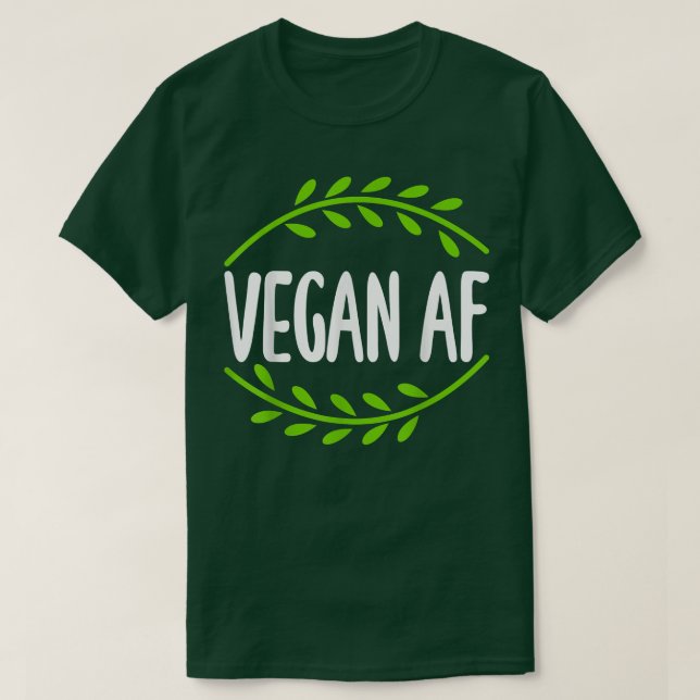 Vegan Af Sweary Funny Graphic Design for Vegetaria T-Shirt (Design Front)