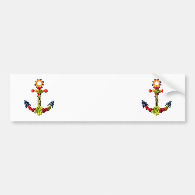 VEGAN ANCHOR BUMPER STICKER (Front)