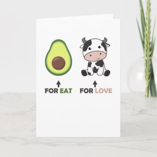 Avocado For Eat Cow For Love Sticker