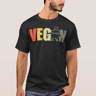 Vegan Animal Lover Vegetarian Foodie Vegetable Die T-Shirt