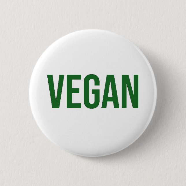 Vegan - Animal Rights Button (Front)