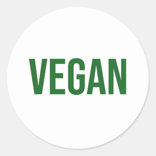 Vegan _ Animal Rights Classic Round Sticker